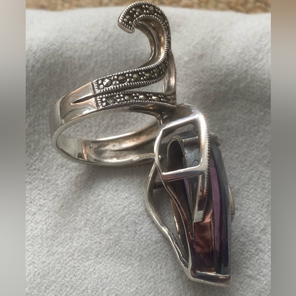 Unique 925 Silver statement ring - Picture 4 of 8